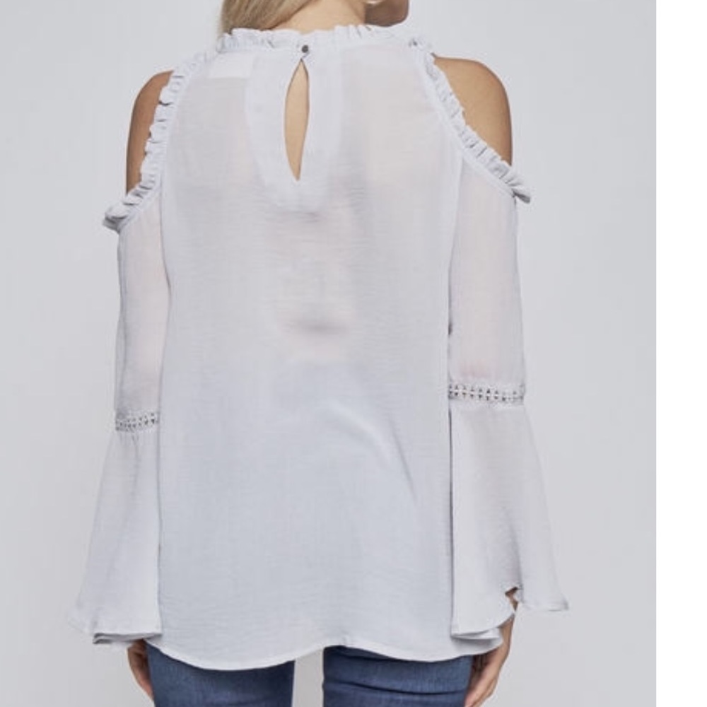 SILVER RUFFLED BELL LONG SLEEVE @LAST ONE - Picture 2 of 4